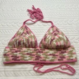 💗 *NEW*‎ Handmade Womans Crochet Halter Top